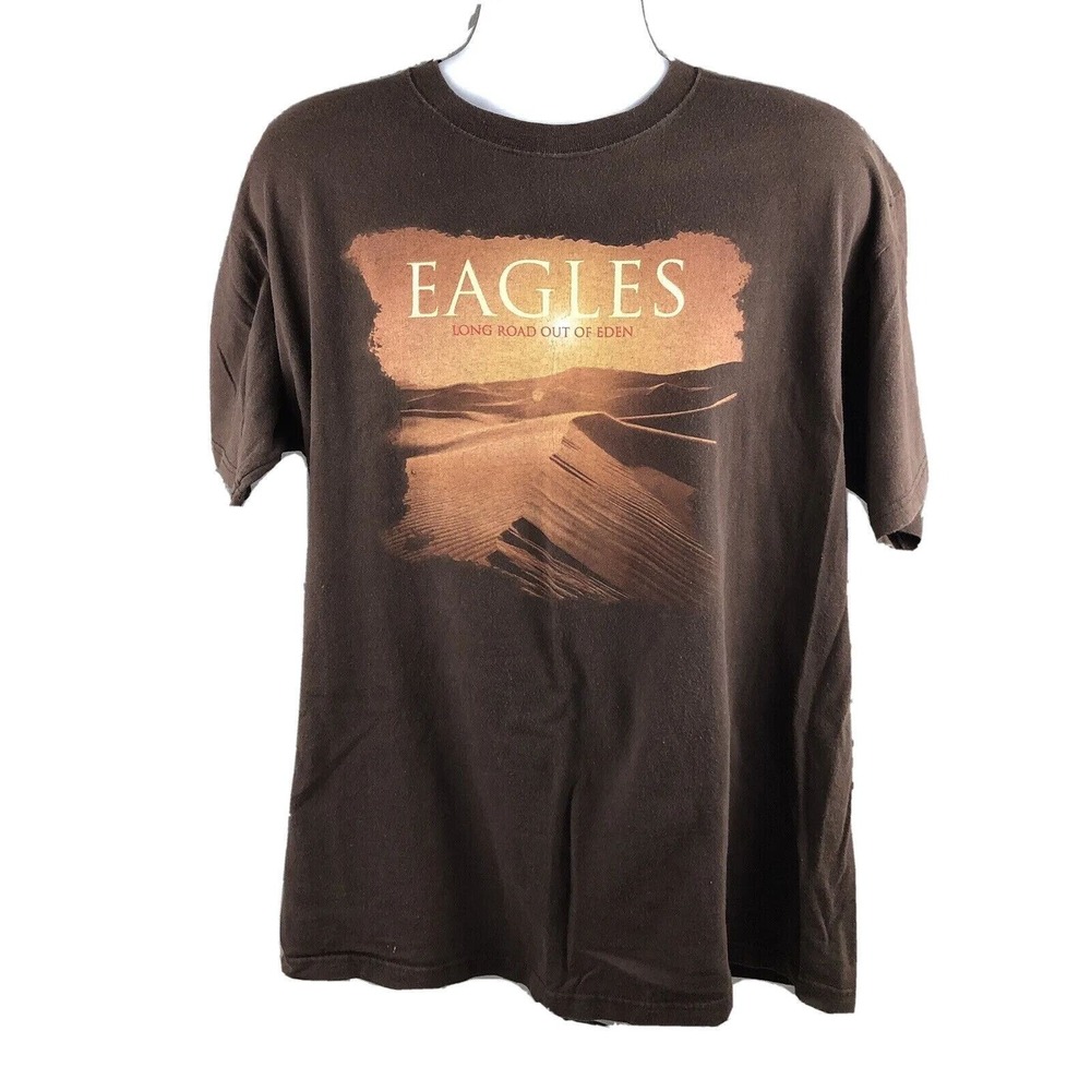 The EAGLES Long Road Out Of Eden Concert Tour T-Shirt By Anvil Size XL‎